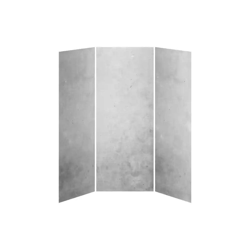 Kalia 36X36X36 Concrete 36X36 3-Panel Shower Wall Kit For Alcove Installation - Concrete Gloss