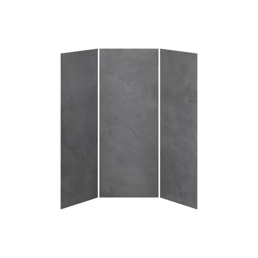 Kalia 36X36X36 Concrete 36X36 3-Panel Shower Wall Kit For Alcove Installation - Concrete