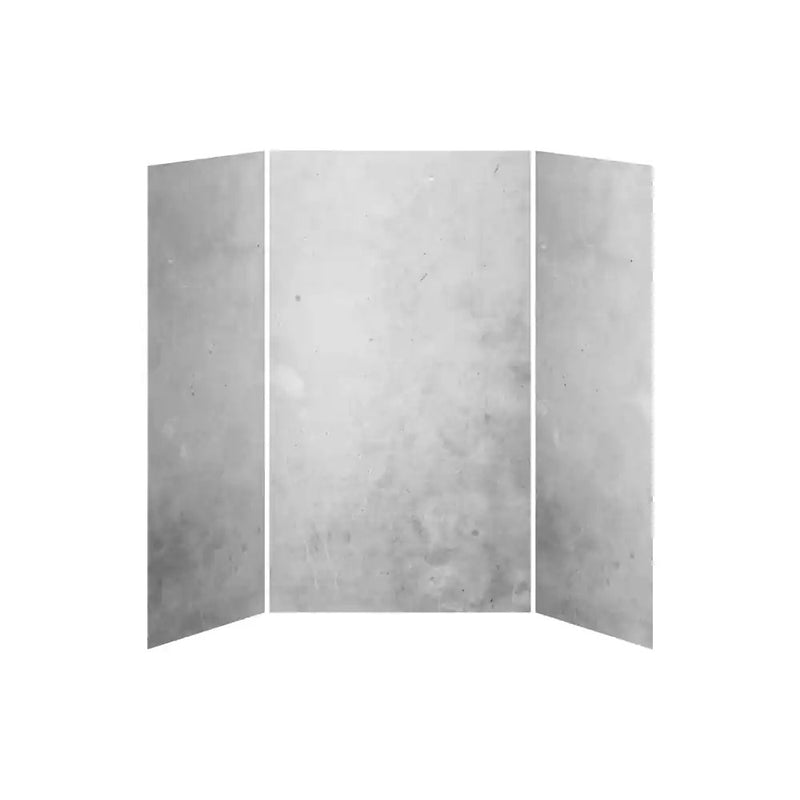 Kalia 36X48X36 Concrete 48X36 3-Panel Shower Wall Kit For Alcove Installation - Concrete Gloss