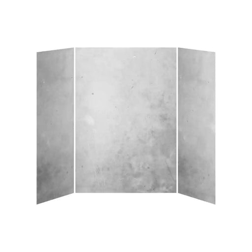 Kalia 36X60X36 Concrete 60X36 3-Panel Shower Wall Kit For Alcove Installation - Concrete Gloss