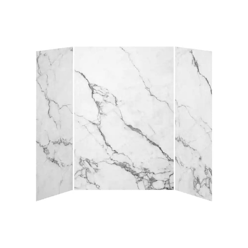Kalia 36X60X36 Minerals 60X36 3-Panel Shower Wall Kit For Alcove Installation - Minerals Gloss