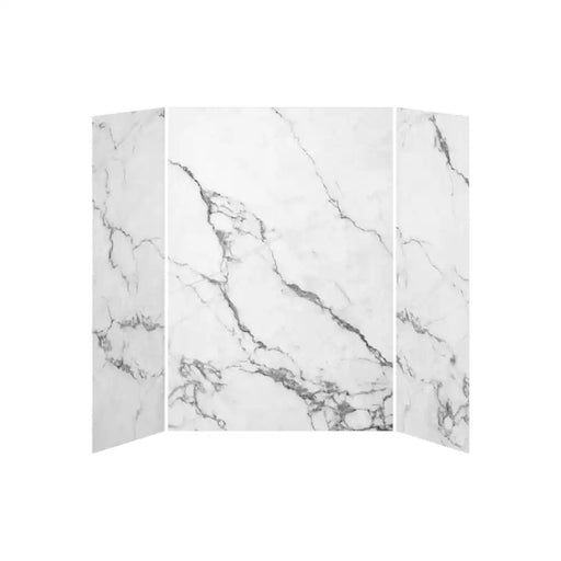 Kalia 32X60X32 Minerals 60X32 3-Panel Shower Wall Kit For Alcove Installation - Minerals Gloss