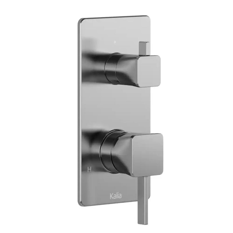 Kalia Square Decorative Trim For ½" Pressure Balance With Volume Control Valve And 2-Way Diverter