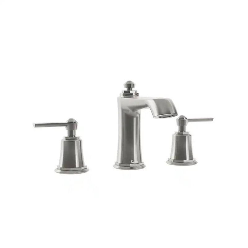 Kalia Rustik Widespread Lavatory Faucet With Push Drain With Overflow