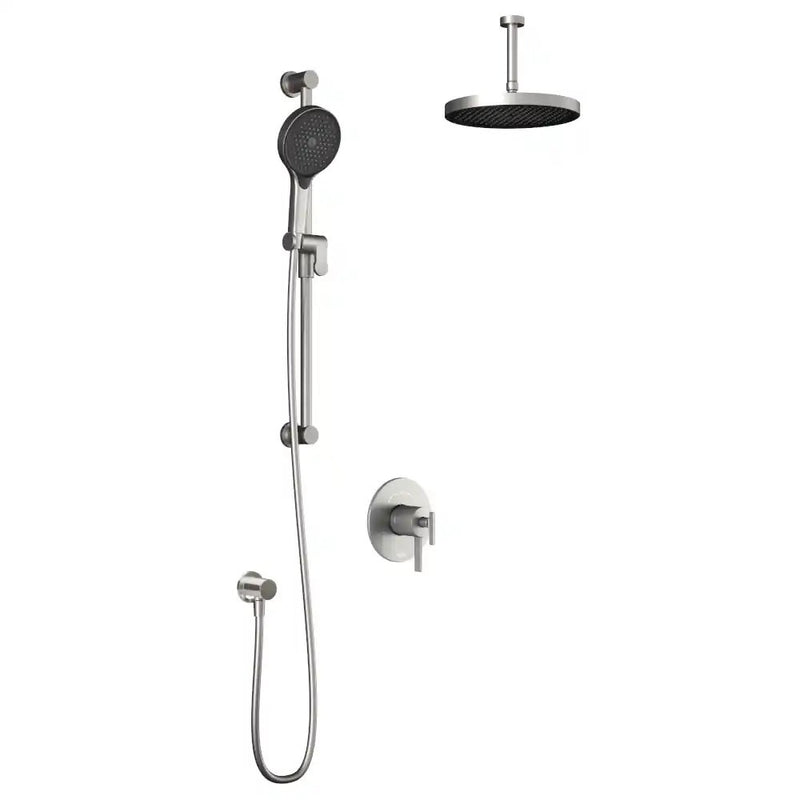 Kalia Roundone  TCD1 Plus Aquatonik T/P Coaxial Shower System With Vertical Ceiling Arm