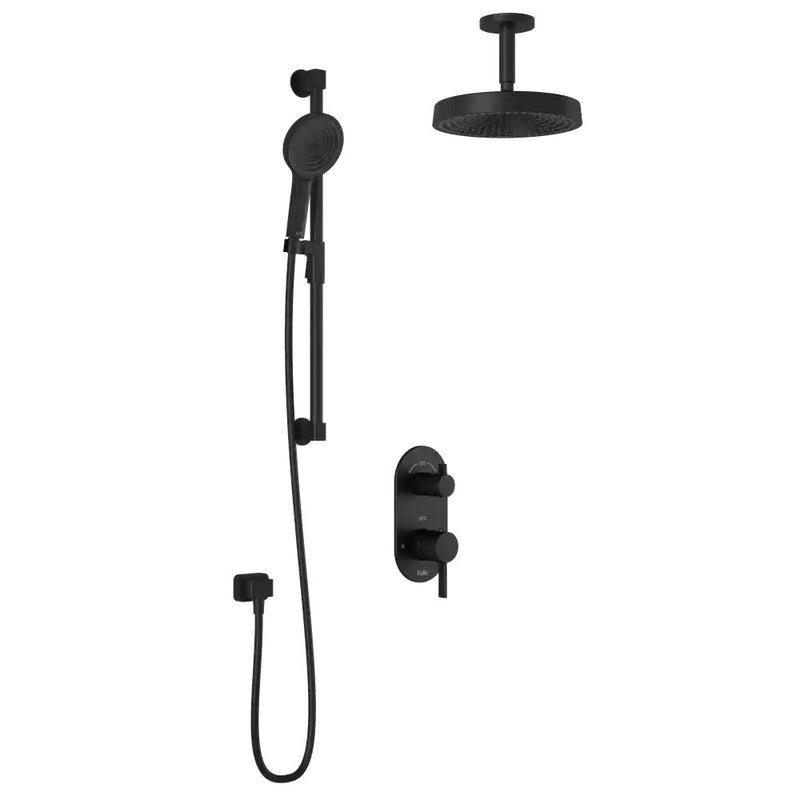 Kalia Roundone TD2 Premia Aquatonik T/P With Diverter Shower System With Vertical Ceiling Arm