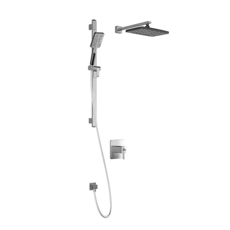 Kalia Grafik TCD1 Premia Système De Douche T/P Aquatonik Coaxiale Avec Bras Mural