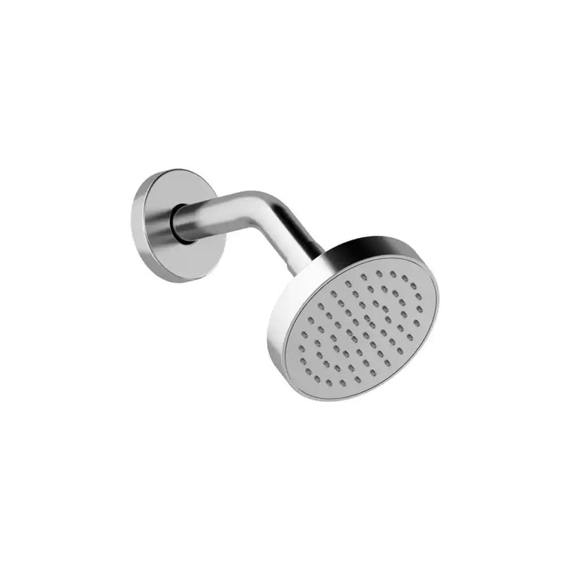 Kalia Basico 100mm (4"') Showerhead And 186mm (7 5/16") 45? Wallarm With Round Flange