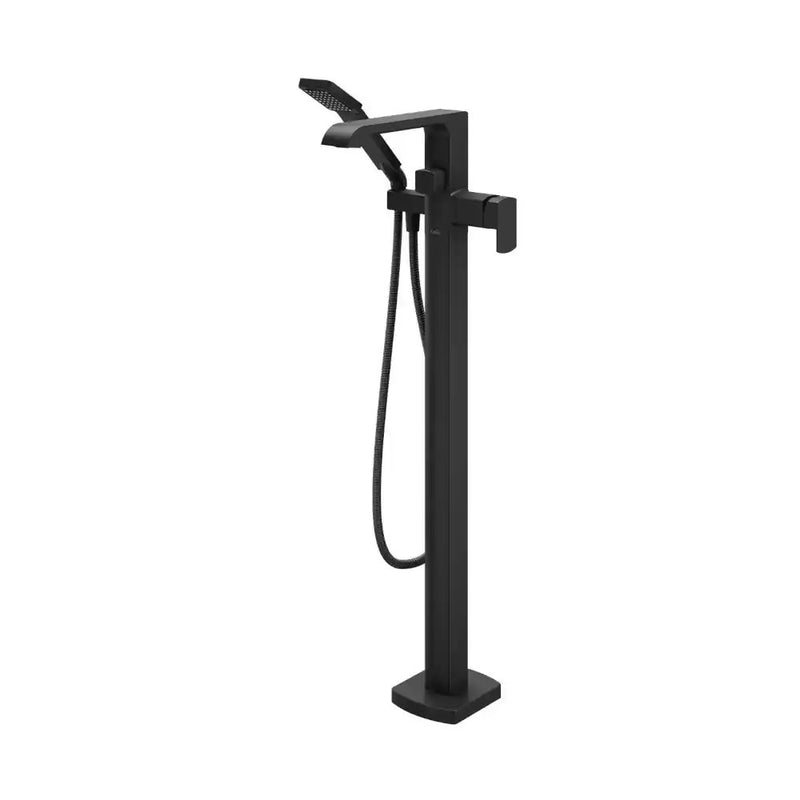 Kalia Sobrio Pressure Balance Floormount Tub Filler With Handshower