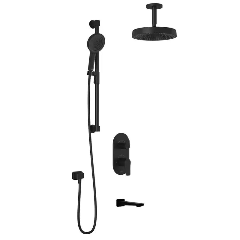 Kalia Moroka TD3 Premia Aquatonik T/P With Diverter Shower System With Vertical Ceiling Arm
