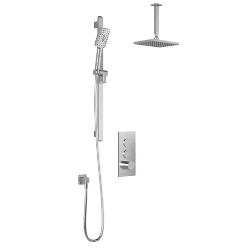 Kalia Moroka TB2 Aquatonik T/P Push-Button Shower System With Vertical Ceiling Arm