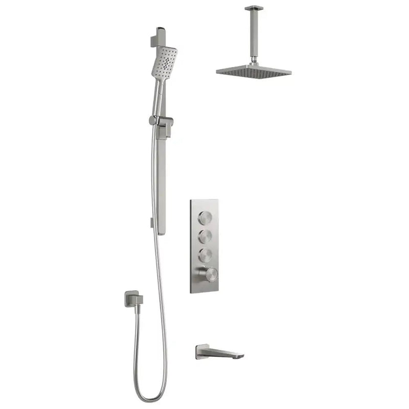 Kalia Moroka TB3 Aquatonik T/P Push-Button Shower System With Vertical Ceiling Arm