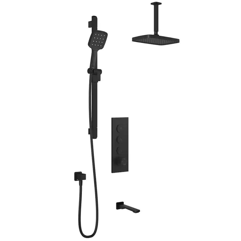 Kalia Kareo TB3 Plus Aquatonik T/P Push-Button Shower System With Vertical Ceiling Arm