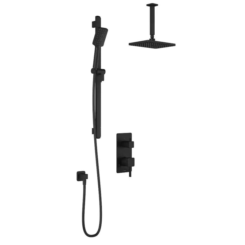 Kalia Squareone PB4 Pressure Balance Shower System With 2-Way Diverter Valve And ½ NPT Connection Type With Vertical Ceiling Ar