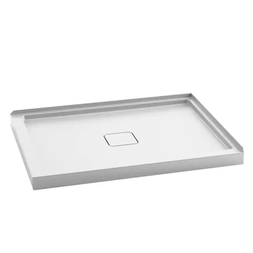 Kalia Kover 48X36 Rectangular Acrylic Shower Base 48X36 With Central Drain And Right Integrated Tiling Flange On 2 Sides