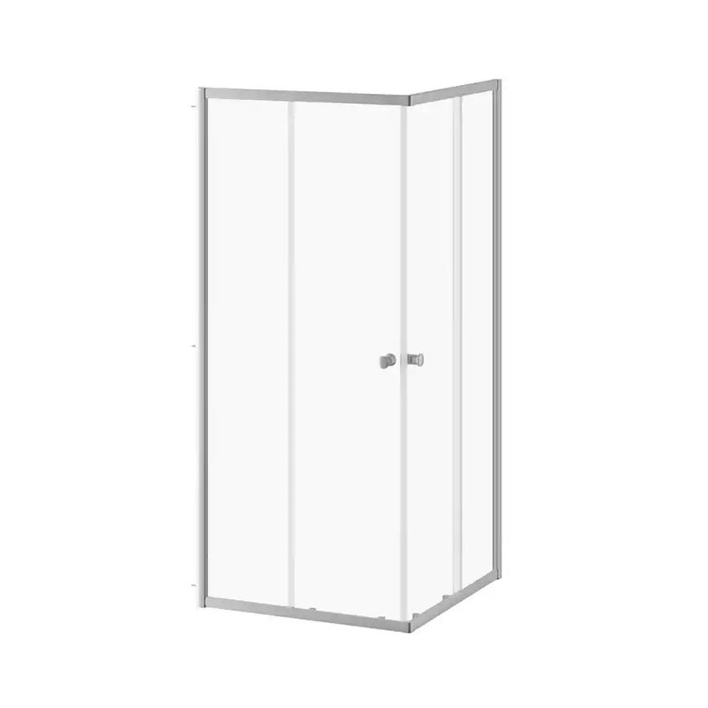 Kalia Kontact Corner Sliding Shower Door 36"X36"X74" Clear Glass