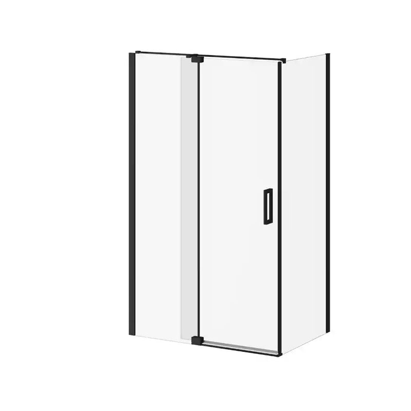 Kalia Distink With Kaliaprotek (Box 1 Of 2)48"X77" 2-Panel Pivot Shower Door Duraclean Glass With Film For Corner Installation