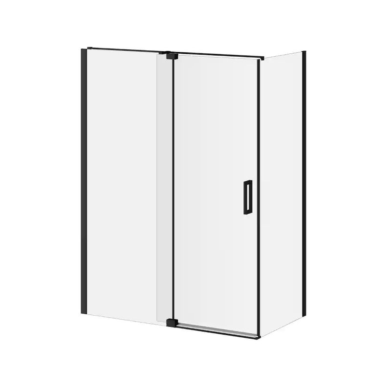 Kalia Distink With Kaliaprotek (Box 1 Of 2)60"X77" 2-Panel Pivot Shower Door Duraclean Glass With Film For Corner Installation