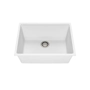 Kalia Bacia 25 Granistone Single Bowl Kitchen Sink 25" With Drain And Silicone Mat For Undermount Installation