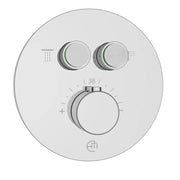 Empyrean Wave Smart Control 2-function Thermostatic Round Shower Valve Trim only with Volume Control