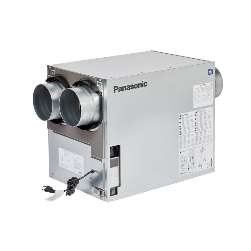 Panasonic BalancedHome Elite 150 CFM ERV - Side Port - Temperate Climate Zone Exhaust Only mode