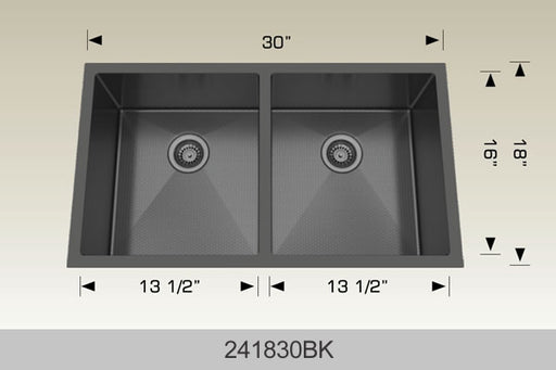 Bosco 241830 Textured Titanium Series Stainless Steel Kitchen Sink