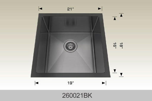 Bosco 260021 Textured  Series Stainless Steel Kitchen Sink