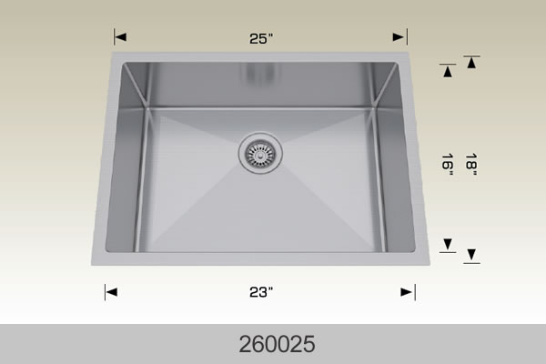 Bosco 260025 Textured  Series Stainless Steel Kitchen Sink at Discount Price at Kolani Toronto