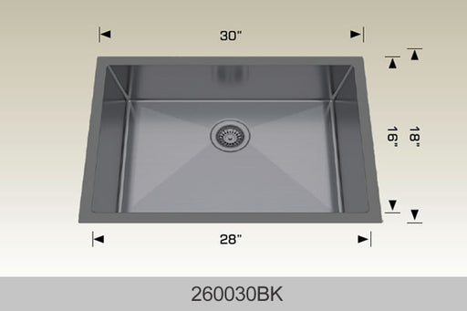 Bosco 260030 Textured  Series Stainless Steel Kitchen Sink