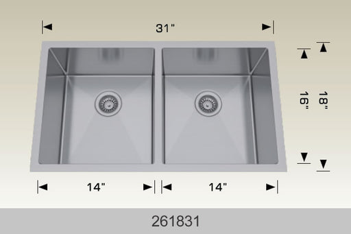 Bosco 261831 Textured Series Stainless Steel Kitchen Sink