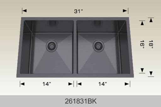 Bosco 261831 Textured Series Stainless Steel Kitchen Sink