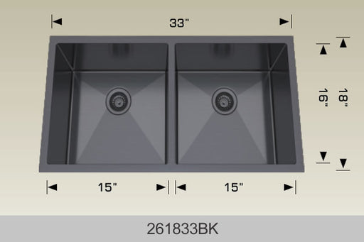 Bosco 261833 Textured Series Stainless Steel Kitchen Sink