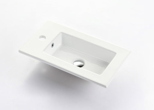 Virta 22" Porcelain Countertop with Faucet hole on Side