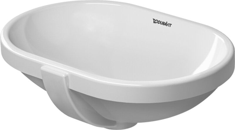 Duravit 0336430000 Undercounter basin 43 cm Foster white w.overflow wo tap platform