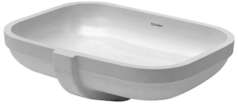 Duravit 0457480000 Vanity basin 48 cm Happy D.2 white undercounter model without TP
