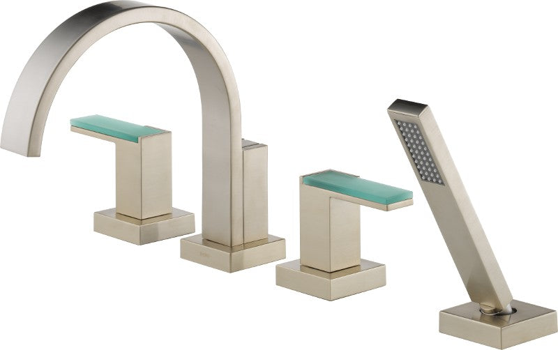 BRIZO SIDERNA T67480 ROMAN TUB WITH HANDSHOWER
