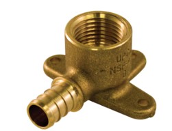 1/2" Pex 90 Wingback Elbow - Lead Free Brass