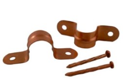 3/4" Solid Copper Pipe Straps
