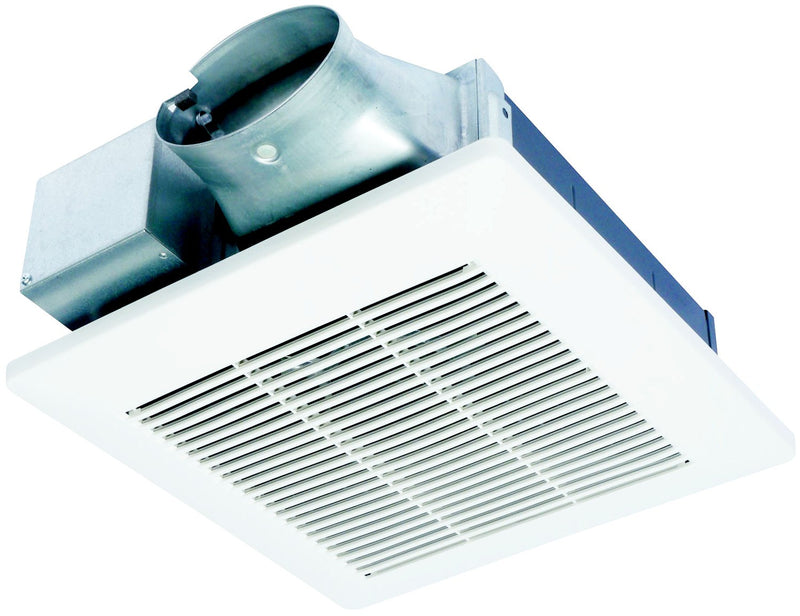 Panasonic FV-10VS3E 100 CFM: 29.6 Watts - 3.4 CFMWatt: 1.4 sones Depth: 3-38 Duct: 4 Oval