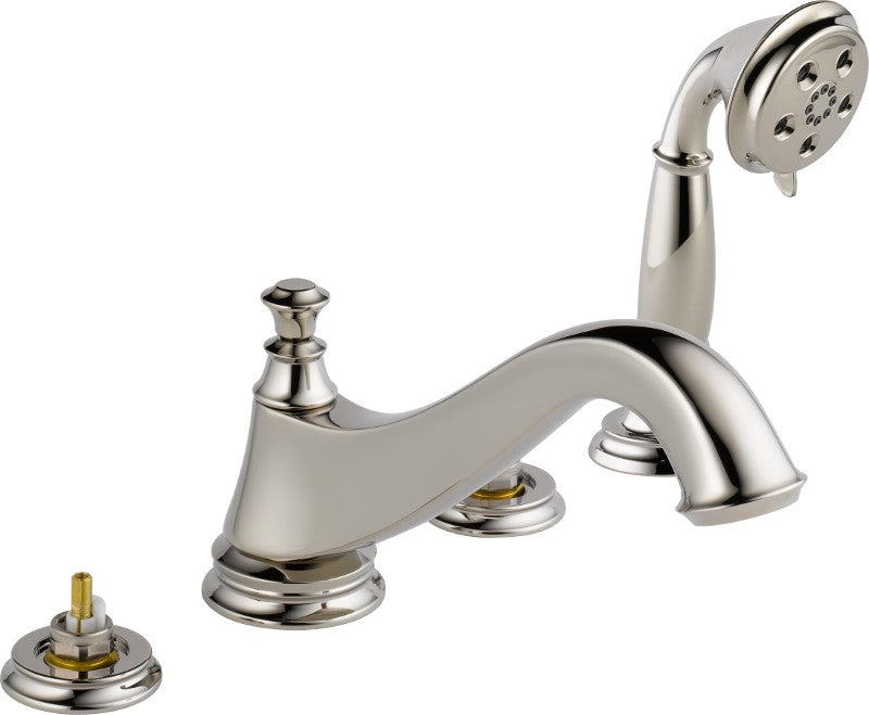 DELTA CASSIDY T4795-LHP ROMAN TUB W/ HAND SHOWER TRIM - LOW ARC SPOUT