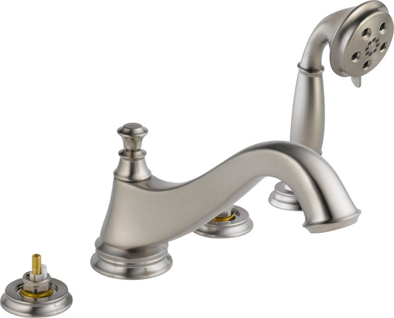 DELTA CASSIDY T4795-LHP ROMAN TUB W/ HAND SHOWER TRIM - LOW ARC SPOUT