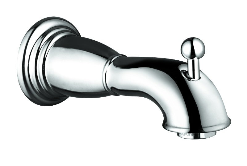HANSGROHE RETROAKTIV TUB SPOUT WITH DIVERTER, WALL MOUNTED,