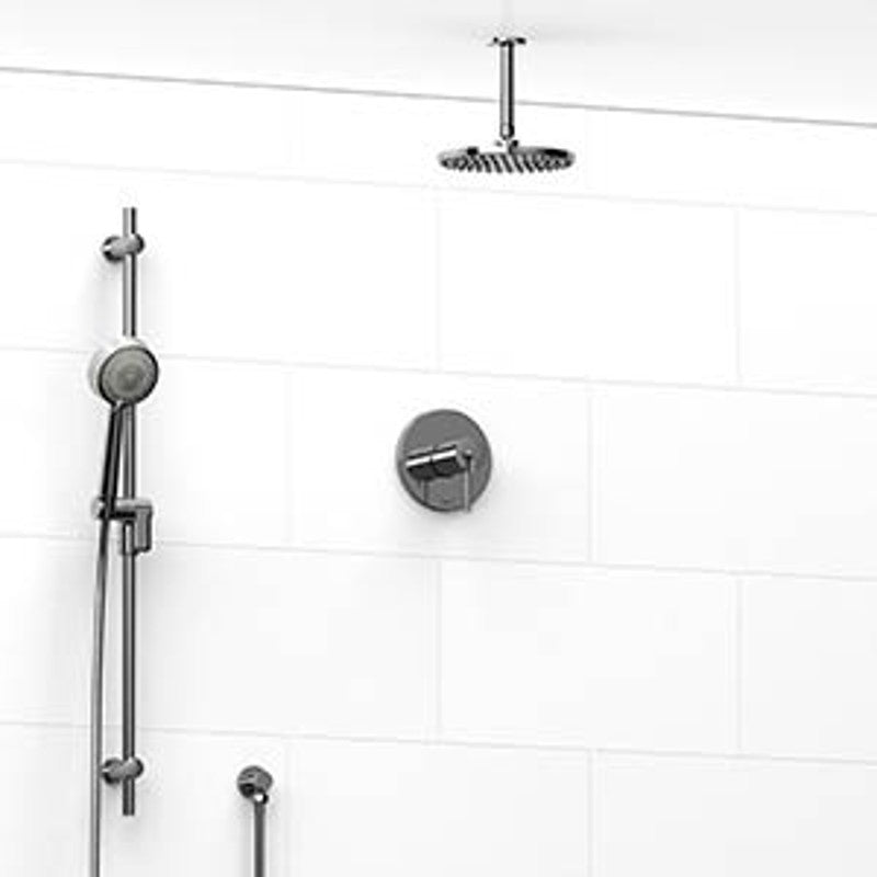 Riobel KIT323VSTM Type TP thermostaticpressure balance 0.5 coaxial 2-way system with hand shower and shower head