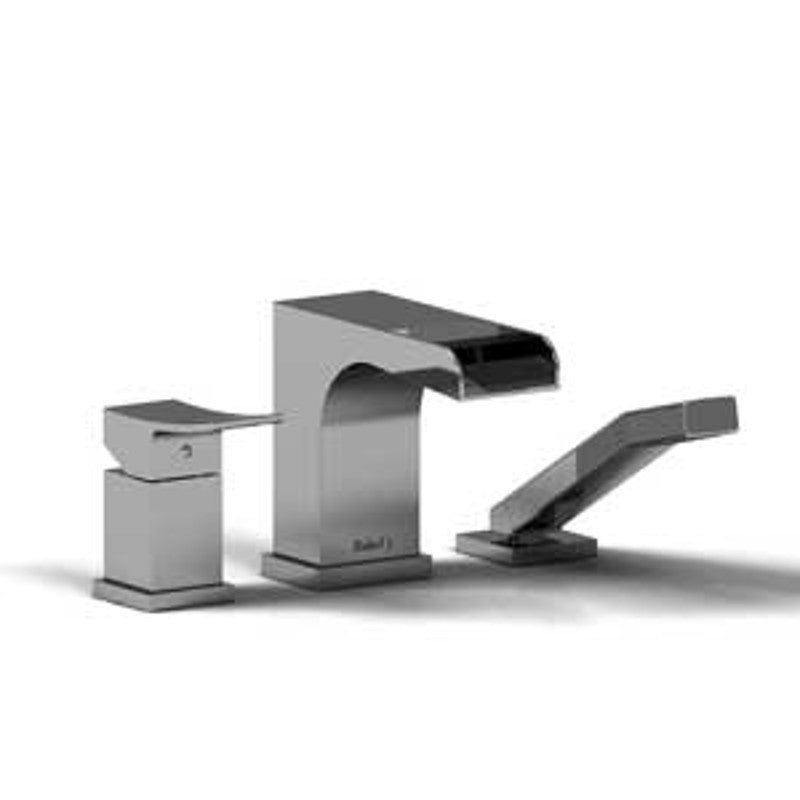 Riobel Zendo TZOOP16 3-piece Type P pressure balance deck-mount tub filler with hand shower trim (Without Rough-in)