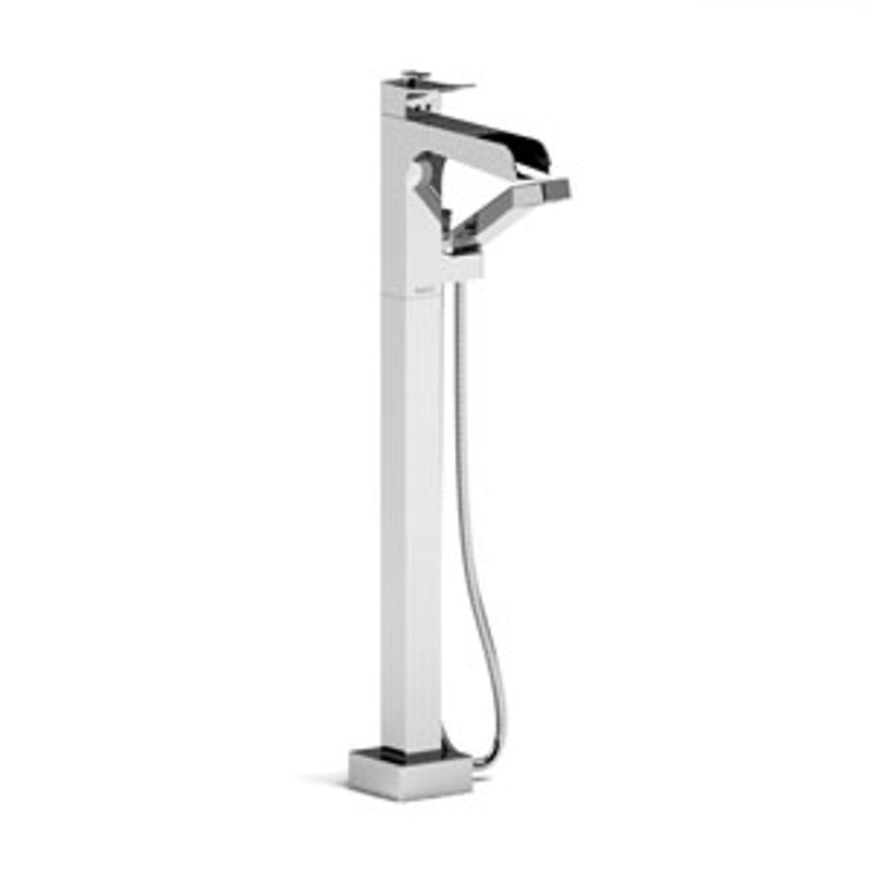 Riobel Zendo TZOOP37 Floormount Type TP thermostaticpressure balance coaxial tub filler with hand shower trim (Without Rough-in)