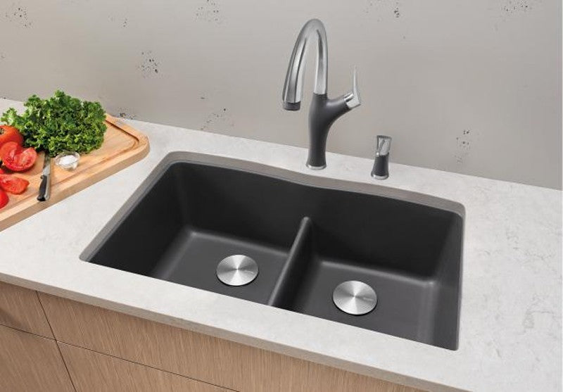 BLANCO DIAMOND  U 2 LOW DIVIDE METALLIC GRAY