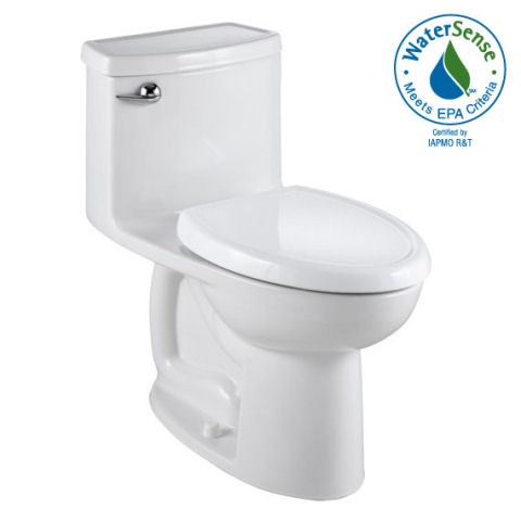 American Standard Compact Cadet 3 One-Piece 1.28 gpf/4.8 Lpf Chair Height Elongated Toilet With Seat