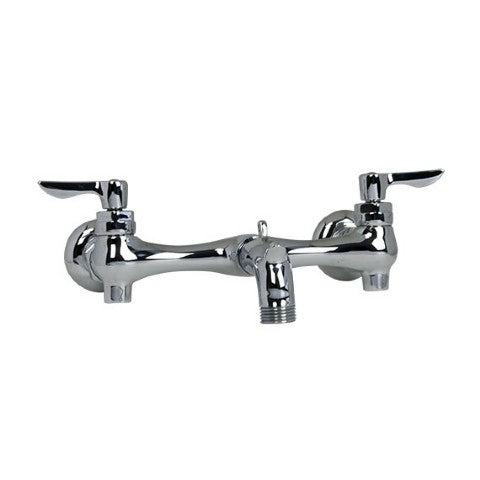 American Standard Wall-Mount Service Sink Faucet With 3-Inch Vacuum Breaker Spout and Offset Shanks