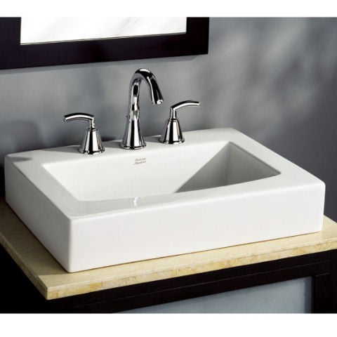 American Standard Boxe Above Counter Sink with 8-Inch Widespread