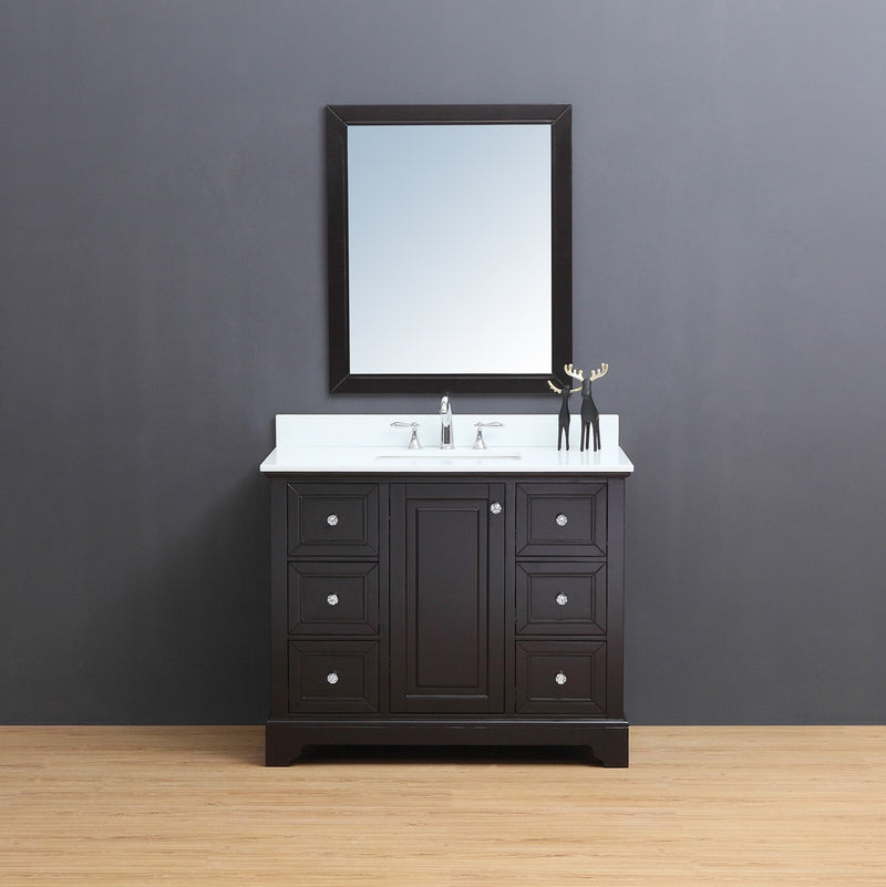Virta 42 Inch Dalia Floor Mount Single Sink Vanity